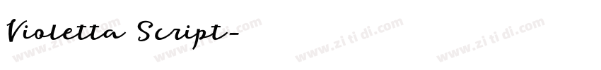 Violetta Script字体转换